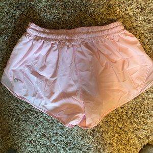 Lululemon shorts light pink.